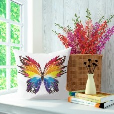 Декоративная подушка 'Яркая бабочка', 45x45 см, габардин