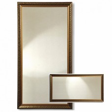Зеркало в узорной рамке, горизонтальное + вертикальное, 600х1100 х 50 мм, 1100х600х50 мм, пластик, код: 45759