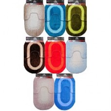 Коврик в ванную цветовой переход КЛАССИК ОВАЛЬНЫЙ двойной 500 х 800 и 450 х 500 мм, код: 7875