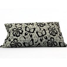 Декоративная подушка 'Кружевные бабочки', 25X45 см.
