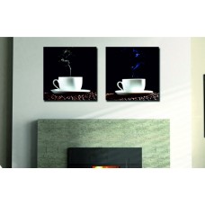 Модульная картина Черный кофе, В56 x Ш112 см.