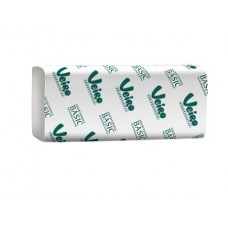 Бумажные полотенца Basic для рук V-сложение, 1 слой (15 пачек/250 листов)
