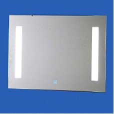 Зеркало 800 х 600 мм с сенсорным включением с фацетом, внутренняя подсветка 2 вертикальных LED светильника (46105)