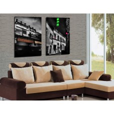 Модульная картина Старые улочки, В70 x Ш93 см.