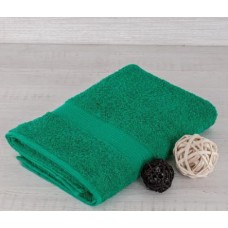 Полотенце махровое зеленый 40х70см, бордюр-косичка, 400 гр/м2, Туркмения