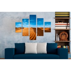 Модульная картина 'Пески пустыни', В70 x Ш90 см.