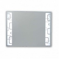 Зеркало с внутренней подсветкой 750х550мм с пескоструйным орнаментом ( светодиодная подсветка ), код: 40716