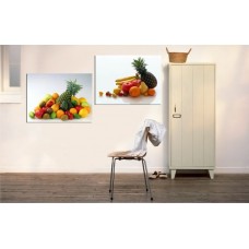 Модульная картина Гора фруктов, В56 x Ш149 см.