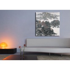 Модульная картина 'Пейзаж гор', В70 x Ш70 см.