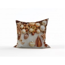 Декоративная подушка 'Золотистые шарики', 45X45 см.