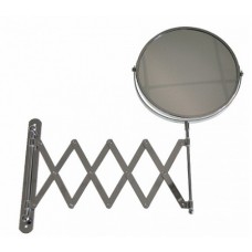 Зеркало косметическое настенное раздвижное , большое, гармошка нержавейка хромированная, код: 75269-1