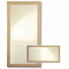 Зеркало в деревянной рамке ДУБ , горизонтальное + вертикальное, 410х610 х 55 мм, 610х410х55 мм МДФ, код: 45753