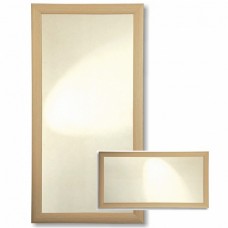 Зеркало в деревянной рамке ДУБ, горизонтальное + вертикальное, 500х700 х 55 мм, 700х500х55 мм , МДФ, код: 45752